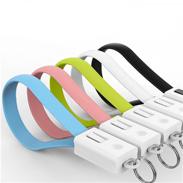 Custom Logo Short Keychain Usb Cable for Iphone Samsung Apple Tipo C Ipad Data Charging Tipe Ipod Key Chain Charger Cable