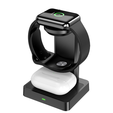 2 in 1 Qi portable Wireless Charger Station for apple watch for airpods